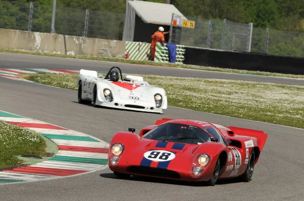 Mugello Tarihi Klasiği 25 Nisan 2014: LOLA T70 Mk III B 1969, Mugello Circuit, İtalya.