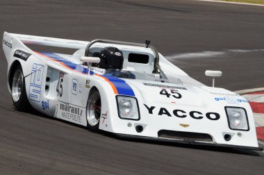 Imola İtalya - 8 Haziran 2012: CHEVRON B 36 BDG 1976 S.WATSON ve M. O 'CONNELL tarafından kullanıldı
