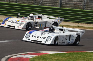 Imola İtalya - 8 Haziran 2012: CHEVRON B 36 BDG 1976 S.WATSON ve M. O 'CONNELL tarafından kullanıldı