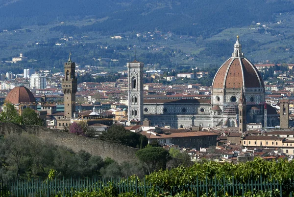 Belle Vue Sur Cathédrale Santa Maria Del Fiore Florence Printemps — Photo