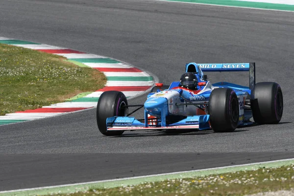 Scarperia Dubna 2021 Benetton B197 Jean Alesi Gerhard Berger Akci — Stock fotografie