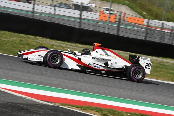 Scarperia Dubna 2021 Dallara Gp2 Formule Poháněná Neznámým Akci Mugello — Stock fotografie