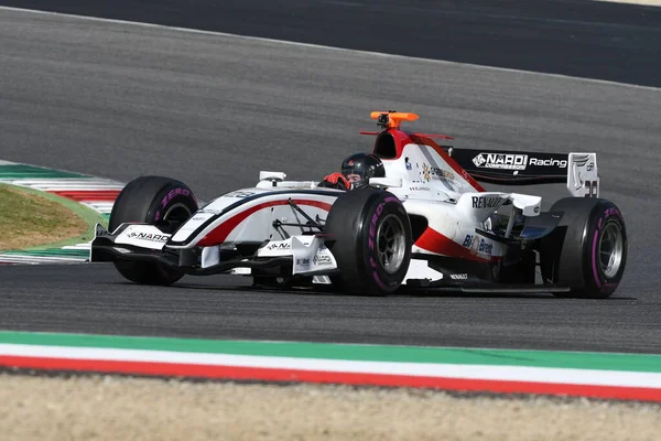 Scarperia Dubna 2021 Dallara Gp2 Formule Poháněná Neznámým Akci Mugello — Stock fotografie