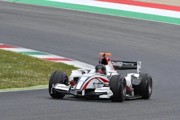 Scarperia Dubna 2021 Dallara Gp2 Formule Poháněná Neznámým Akci Mugello — Stock fotografie