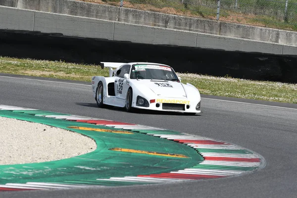 Scarperia Aprile 2021 Porsche 935 Guidata Sconosciuti Azione Sul Circuito — Foto Stock