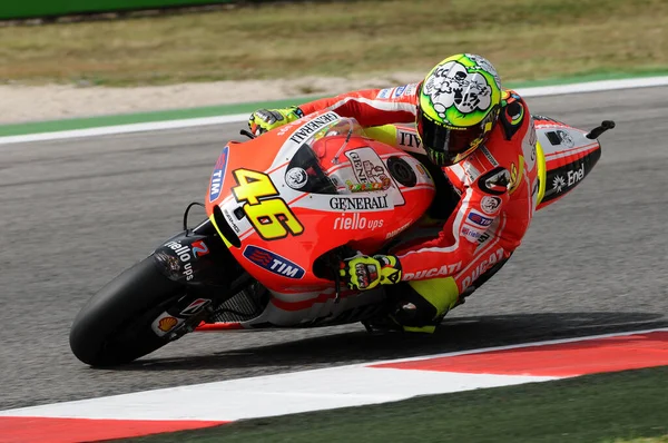 Misano Italy Eylül 2011 Talyan Ducati Pilotu Valentino Rossi 2011 — Stok fotoğraf