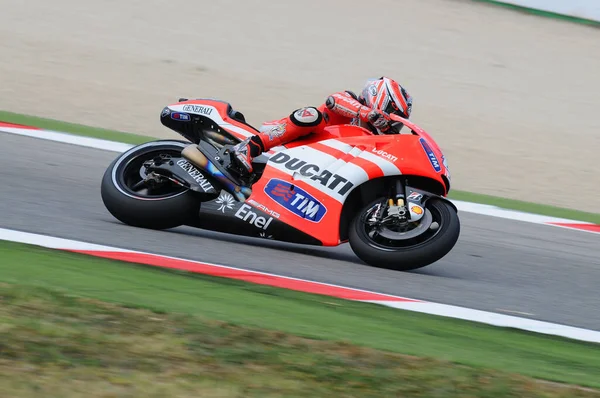 Misano Italië September 2011 Italiaanse Ducati Renner Nicky Hayden Actie — Stockfoto