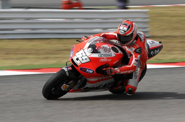 Misano Itálie Září 2011 Italský Jezdec Ducati Nicky Hayden Akci — Stock fotografie