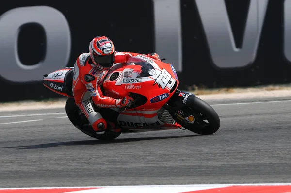 Misano Italy 2011 Italian Ducati Rider Nicky Hayden Action San — 스톡 사진