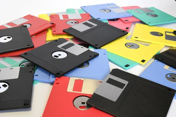 Alte Disketten Jahrgangstechnologie — Stockfoto