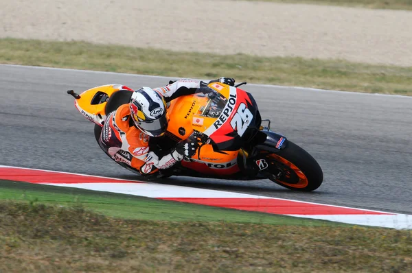 Misano Italy September 2011 Spanish Honda Rider Daniel Pedrosa Action — 图库照片