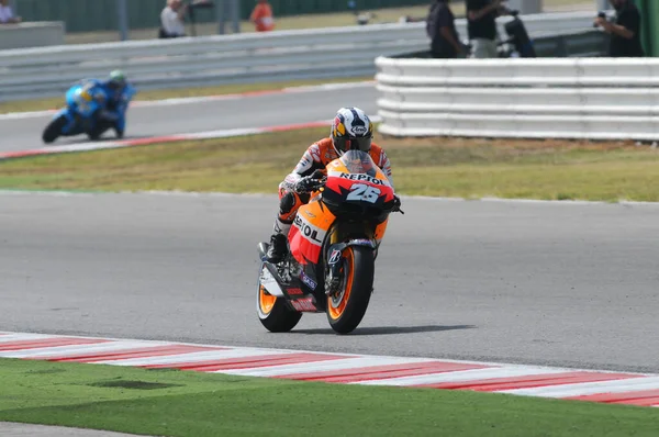 Misano Italië September 2011 Spaanse Honda Ruiter Daniel Pedrosa Actie — Stockfoto