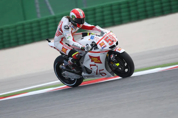 Misano Talya Eylül 2011 Marco Simoncelli Talyan Honda San Carlo — Stok fotoğraf