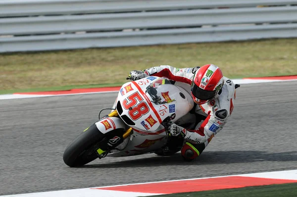 Misano Italy Σεπτεμβρίου 2011 Marco Simoncelli Ιταλός Αναβάτης Της Honda — Φωτογραφία Αρχείου