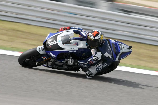Misano Italie Septembre 2011 Pilote Espagnol Yamaha Jorge Lorenzo Action — Photo
