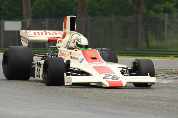 Imola Czerwca 2012 Nieznany Bieg Classic Car 1974 Lola T370 — Zdjęcie stockowe