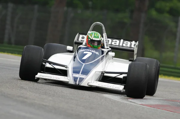 Imola Ιουνίου 2012 Unknown Run Classic Car 1981 Brabham Bt49C — Φωτογραφία Αρχείου