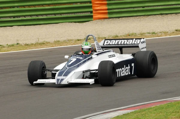 Imola Haziran 2012 Classic Car 1981 Brabham Bt49C Nelson Piquet — Stok fotoğraf