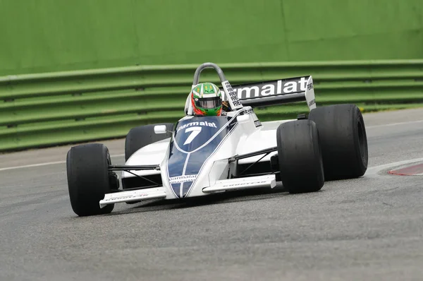 Imola Junio 2012 Carrera Desconocida Classic Car 1981 Brabham Bt49C — Foto de Stock