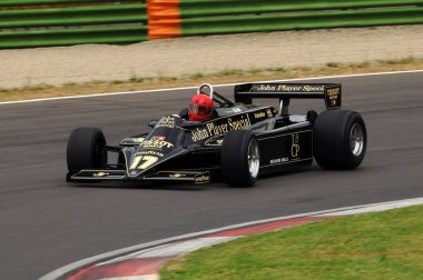 Imola, 6 Haziran 2012: Classic F1 Car 1982, Elio De Angelis - Nigel Mansell, Imola Classic 2012, Imola Circuit, İtalya.