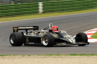 Imola, 6 Haziran 2012: Classic F1 Car 1982, Elio De Angelis - Nigel Mansell, Imola Classic 2012, Imola Circuit, İtalya.