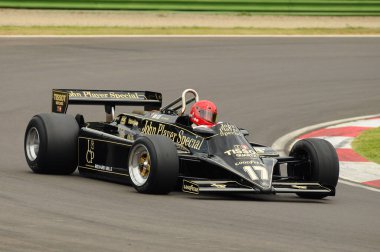 Imola, 6 Haziran 2012: Classic F1 Car 1982, Elio De Angelis - Nigel Mansell, Imola Classic 2012, Imola Circuit, İtalya.