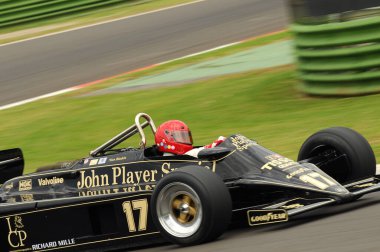 Imola, 6 Haziran 2012: Classic F1 Car 1982, Elio De Angelis - Nigel Mansell, Imola Classic 2012, Imola Circuit, İtalya.