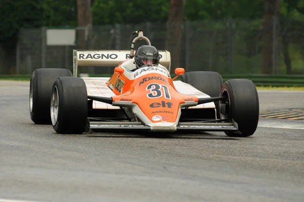 Imola Junho 2012 Corrida Desconhecida Classic Car 1982 Setas Siegfried — Fotografia de Stock