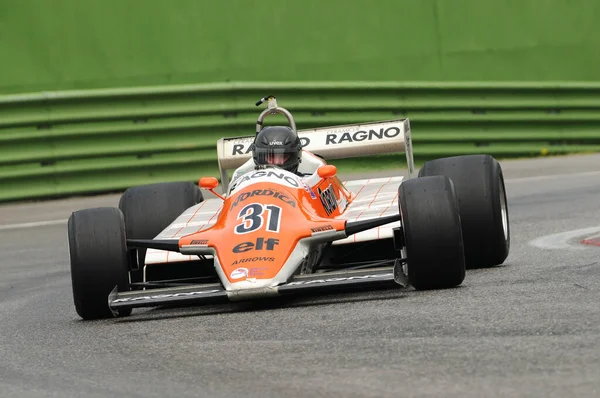 Imola Junio 2012 Carrera Desconocida Classic Car 1982 Flechas Siegfried — Foto de Stock