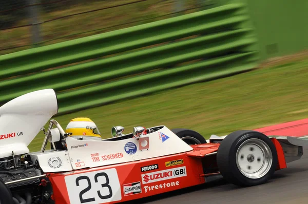 Imola Junho 2012 Corrida Desconhecida Classic Car 1974 Trojan Tauranac — Fotografia de Stock