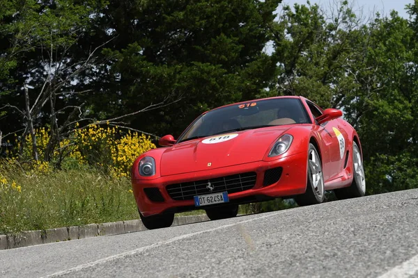 Panzano Chianti Italy Junio 2021 Unknown Drives Ferrari 599 Gtb —  Fotos de Stock