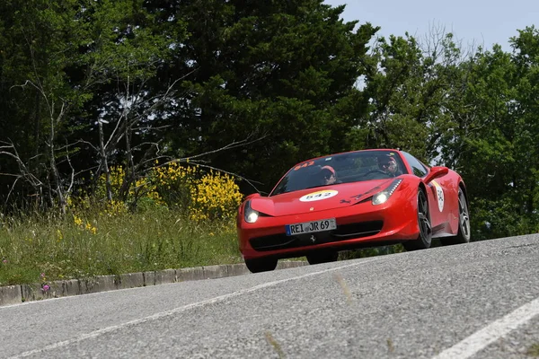 Panzano Chianti Italia Junio 2021 Unknown Drives Ferrari 458 Spider —  Fotos de Stock