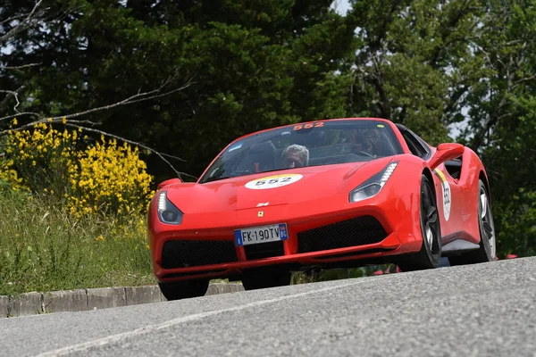 Panzano Chianti Italia Junio 2021 Unknown Drives Ferrari 488 Spider —  Fotos de Stock