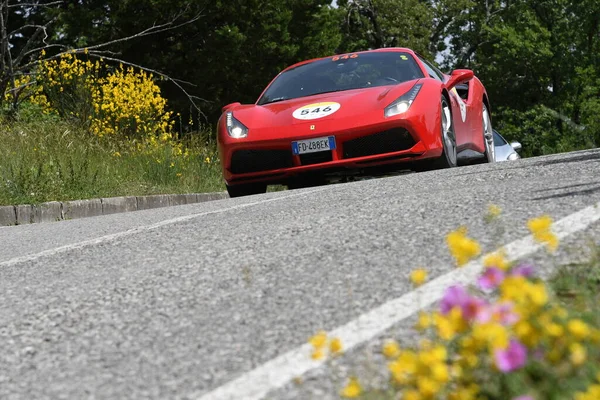 Panzano Chianti Itália Junho 2021 Unknown Drives Ferrari 488 Spider — Fotografia de Stock