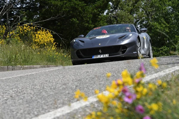 Panzano Chianti Italia Junio 2021 Unknown Drives Ferrari 812 Gts —  Fotos de Stock