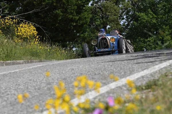 Panzano Chianti Italia Iunie 2021 Necunoscut Conduce Bugatti T37 1926 — Fotografie, imagine de stoc