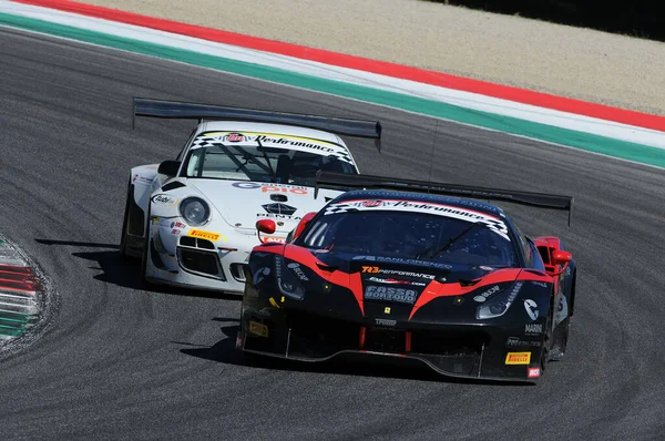 Circuito Mugello Italia Julio 2016 Ferrari 488 Gt3 Del Equipo — Foto de Stock