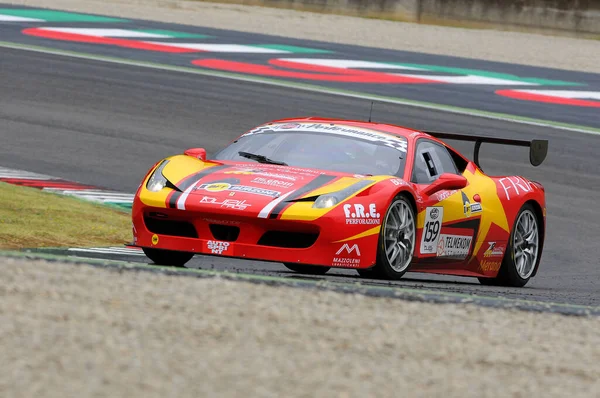 Mugello Circuit Włochy Lipca 2016 Ferrari 458 Italia Master Racing — Zdjęcie stockowe