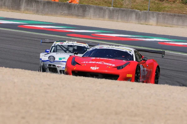 Circuit Mugello Italie Juillet 2016 Ferrari 458 Italia Team Malucelli — Photo