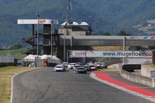 Mugello Circuit Itálie Července 2016 Zahájení Mistrovství Itálie Mugello Circuit — Stock fotografie