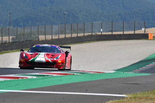 Scarperia Julho 2021 Ferrari 488 Gt3 Evo Equipe Corse Schreiner — Fotografia de Stock