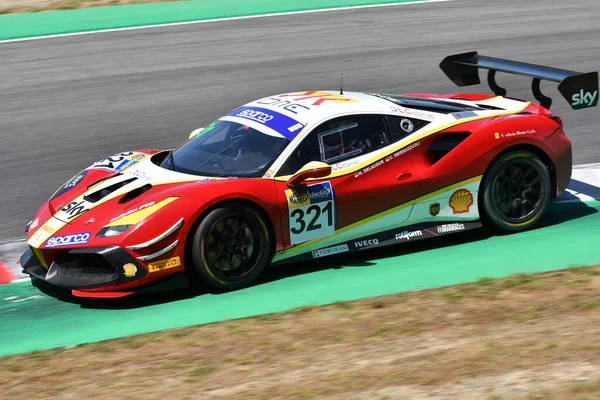 Scarperia Juli 2021 Ferrari 488 Challenge Evo Des Teams Corse — Stockfoto