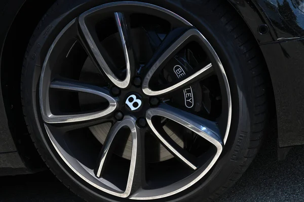 Mugello Circuit July 2021 Detail Alloy Wheel Bentley Paddock Mugello — Stock Photo, Image