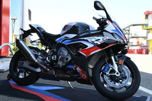 Mugello Circuit Липень 2021 Bmw 1000 Виставці Паддок Трасі Муджелло — стокове фото