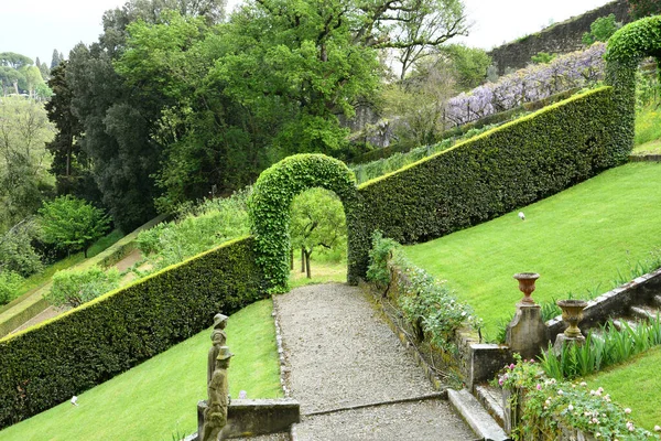 Florença Abril 2021 Belo Jardim Bardini Primavera Itália — Fotografia de Stock