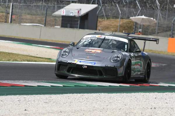 Circuit Mugello Italie Juillet 2021 Porsche 911 Action Sur Circuit — Photo
