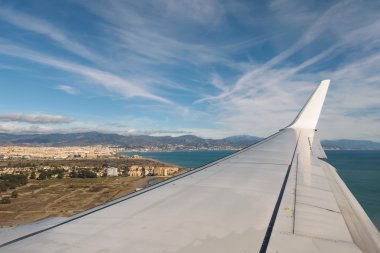 Havadan görünümü Malaga, İspanya