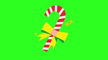 Bayram şekerleme animasyonu. Noel animasyon videosu. festival konsepti. 