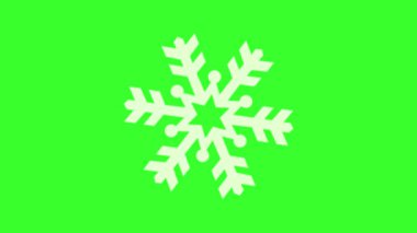 Kar tanesi animasyonu. Canlı neon rengi kar tanesi animasyonu . 