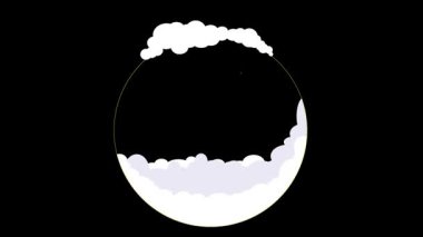 Animasyon Kardan Adam karakteri. Eşarplı ve eldivenli sevimli kardan adam kış eğlencesine hazır. Noel konsepti. 